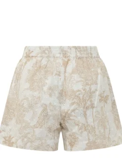 Tropical Toile Print Shorts