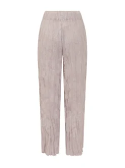 Trousers with Elastic Waist and Straight Leg
