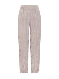 Trousers with Elastic Waist and Straight Leg