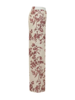 Trousers with Floral Print