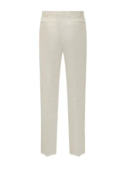 Trousers with Front Button Closure