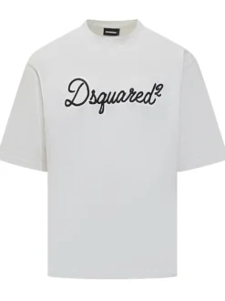 T-Shirt Loose Fit con Ricamo Logo