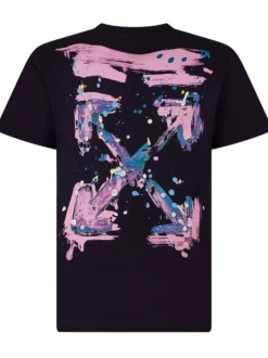 T-Shirt with Arrow Splat Print