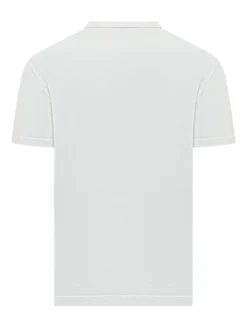 T-Shirt with Contrasting Embroidered Logo