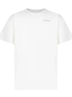 T-shirt with Front Logo and Crew Neck