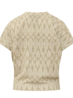 T-shirt with Geometric Pattern