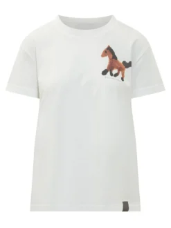 T-shirt with Horse Graphic