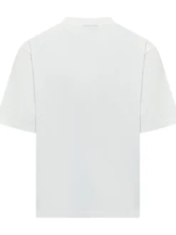 T-Shirt with Logo Denim Pocket