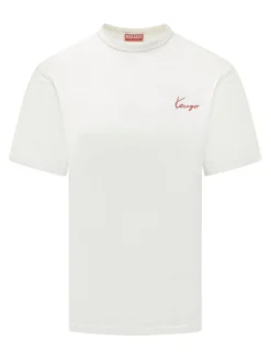 T-shirt with Logo Embroidery