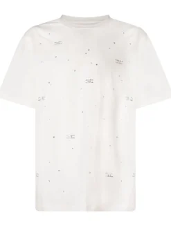 T-shirt With Scattered Applications