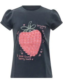 T-shirt with Strawberry Graphic