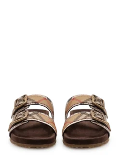 Urchin Sandals with Double Buckle and Print