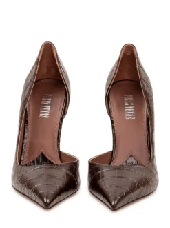 Vera 105 Croc Effect Pumps