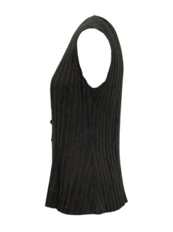Vest with Buttons and V Neck