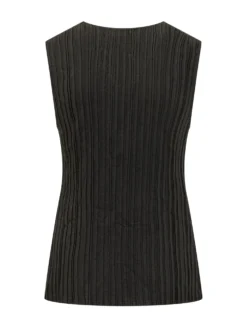 Vest with Buttons and V Neck