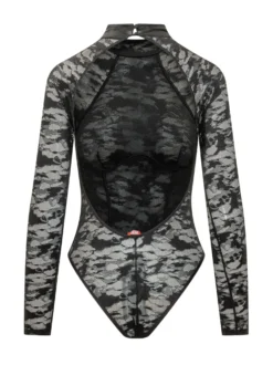Vivian Floral Lace Effect Bodysuit