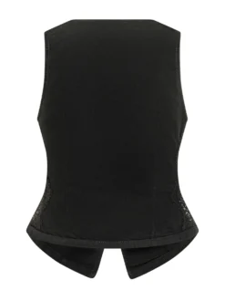 V Neck Vest with Pockets