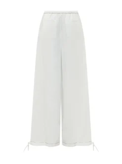 Wide Leg Drawstring Trousers