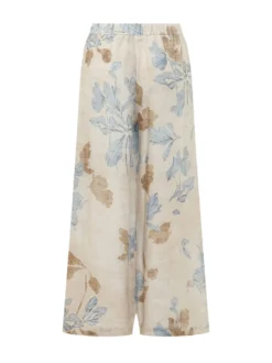 Wide Leg Landscape Print Trousers