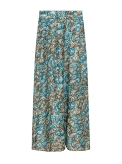 Wide Leg Pants with Butterfly Print