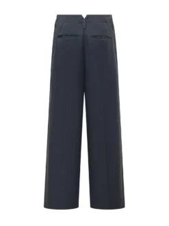 Wide Leg Pants with Front Pleat