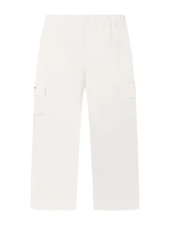 Wide Leg Pants with Side Stripes and Cargo Pockets
