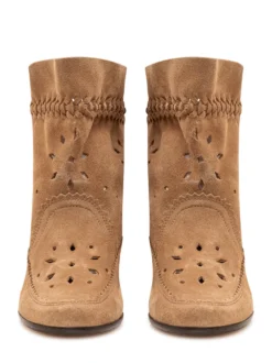 Woosta Ankle Boot with Perforations and Tassels