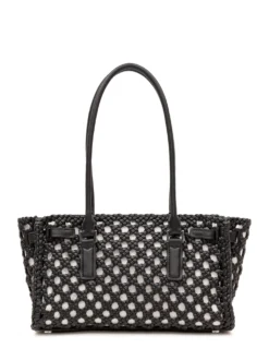 Woven Tote Bag with Double Handles