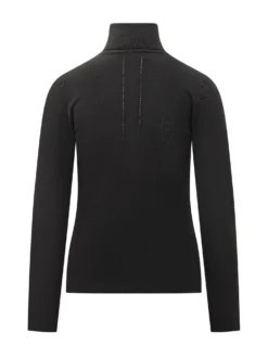 Zanone Black Fine Wool Turtleneck
