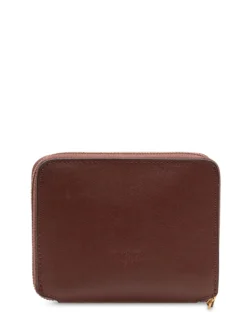 Zip Around Wallet with Front Logo