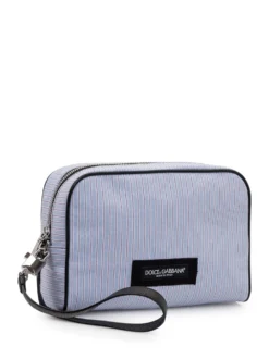 Zip Pouch with Striped Pattern
