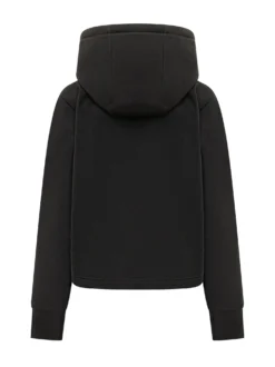 Zip Up Hoodie with Check Detail