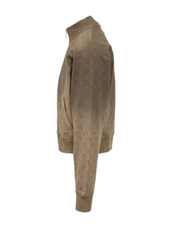 Zip Up Sweatshirt with High Neck